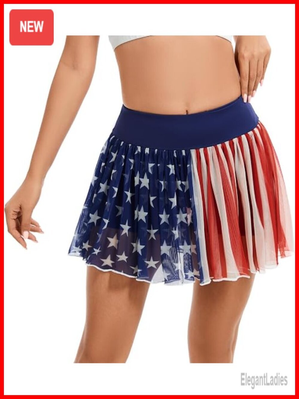High Waisted Pleated Tennis Golf Skort with Built-in Shorts Pockets